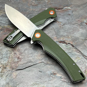 STRAFE - Green G10 Handles, D2 Blade