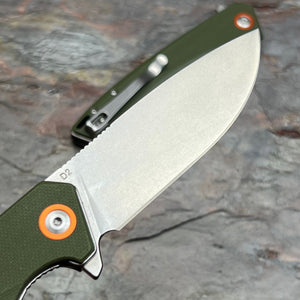 STRAFE - Green G10 Handles, D2 Blade