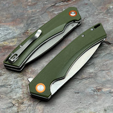 Load image into Gallery viewer, STRAFE - Green G10 Handles, D2 Blade