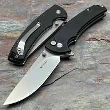 Load image into Gallery viewer, SHROUD - Black G10 Handles, D2 Blade, Button Lock