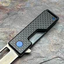 Load image into Gallery viewer, BOXY - Carbon Fiber Handles, D2 Tanto Blade, Small and Compact