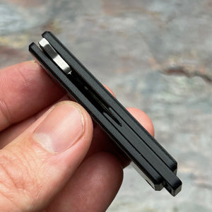 BOXY - Carbon Fiber Handles, D2 Tanto Blade, Small and Compact