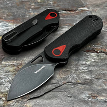 Load image into Gallery viewer, STUBBY - Black Micarta Handles, D2 Blade