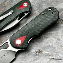 Load image into Gallery viewer, STUBBY - Green Micarta Handles, D2 Blade