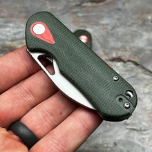 Load image into Gallery viewer, STUBBY - Green Micarta Handles, D2 Blade