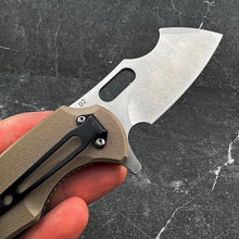 Load image into Gallery viewer, RHINO - D2 Blade, Desert Tan G10 Handles