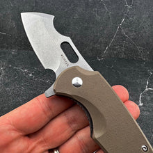 Load image into Gallery viewer, RHINO - D2 Blade, Desert Tan G10 Handles