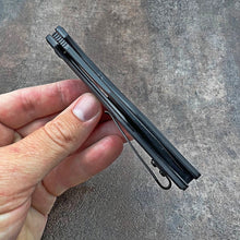 Load image into Gallery viewer, GROWLER: Black Oxide D2 Drop Point Blade, Black G10 Handles, Ball Bearing Flipper System