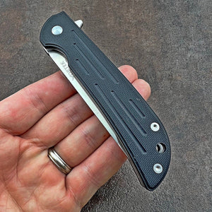 MALLARD - D2 Blade, Black G10 Handles