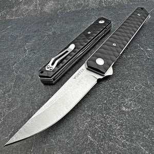 RONIN - 8Cr13MoV Blade, Black G10 Handles