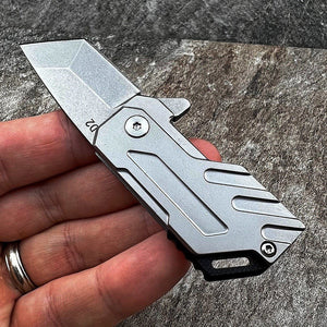 TOAD:  D2 Tanto Blade, Small and Beefy,  Ball Bearing Flipper System,  No Lock