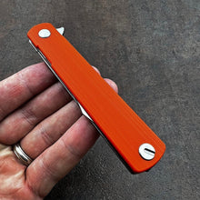 Load image into Gallery viewer, SPARROW - 9Cr18MoV Drop Point Blade, Orange G10, Frame Lock