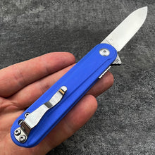 Load image into Gallery viewer, CRICKET - D2 Drop Point Blade, Blue G10 Handles