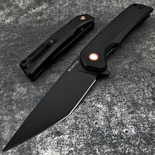 Load image into Gallery viewer, RIPTIDE - Black G10 Handles, Black Tanto D2 Blade