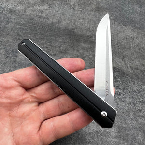 SKYLINE - D2 Blade, Black G10 Handles