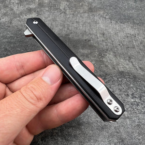 SKYLINE - D2 Blade, Black G10 Handles