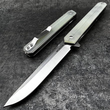 Load image into Gallery viewer, SKYLINE - Jade G10 Handles, D2 Blade