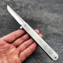 Load image into Gallery viewer, SKYLINE: Jade G10 Handles, D2 Straight Back Blade,  Long Slim Design,  Ball Bearing Flipper System