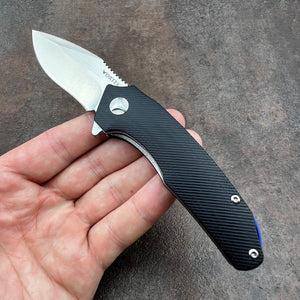 MUSKRAT - Black G10 Handles, 9Cr18MoV Drop Point Blade