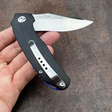 Load image into Gallery viewer, MUSKRAT - Black G10 Handles, 9Cr18MoV Drop Point Blade