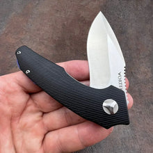 Load image into Gallery viewer, MUSKRAT - Black G10 Handles, 9Cr18MoV Drop Point Blade