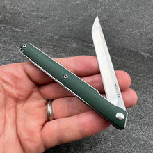 Load image into Gallery viewer, HANCOCK - Green G10 Handles, D2 Tanto Blade