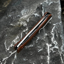 Load image into Gallery viewer, DRIFTER: Brown Micarta Handles, 8Cr13MoV Drop Point Blade, Ball Bearing Flipper System