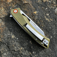 Load image into Gallery viewer, WAYFARER - Brown Micarta Handles, 8Cr13MoV Warncliffe Blade