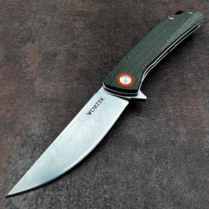 NIMBLE - Dark Green Micarta Handles, 8Cr13MoV Blade