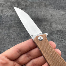 Load image into Gallery viewer, NOMAD - Brown Micarta Handles, D2 Blade