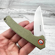 Load image into Gallery viewer, ATLAS - Green Micarta Handles, D2 Blade