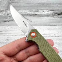 Load image into Gallery viewer, ATLAS - Green Micarta Handles, D2 Blade