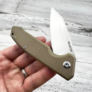 RECOIL - Brown G10 Handles, D2 Blade