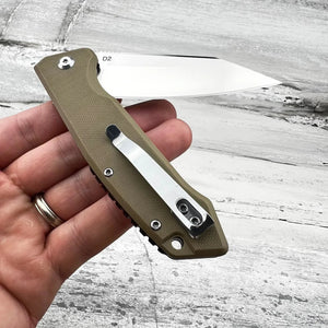 RECOIL - Brown G10 Handles, D2 Blade