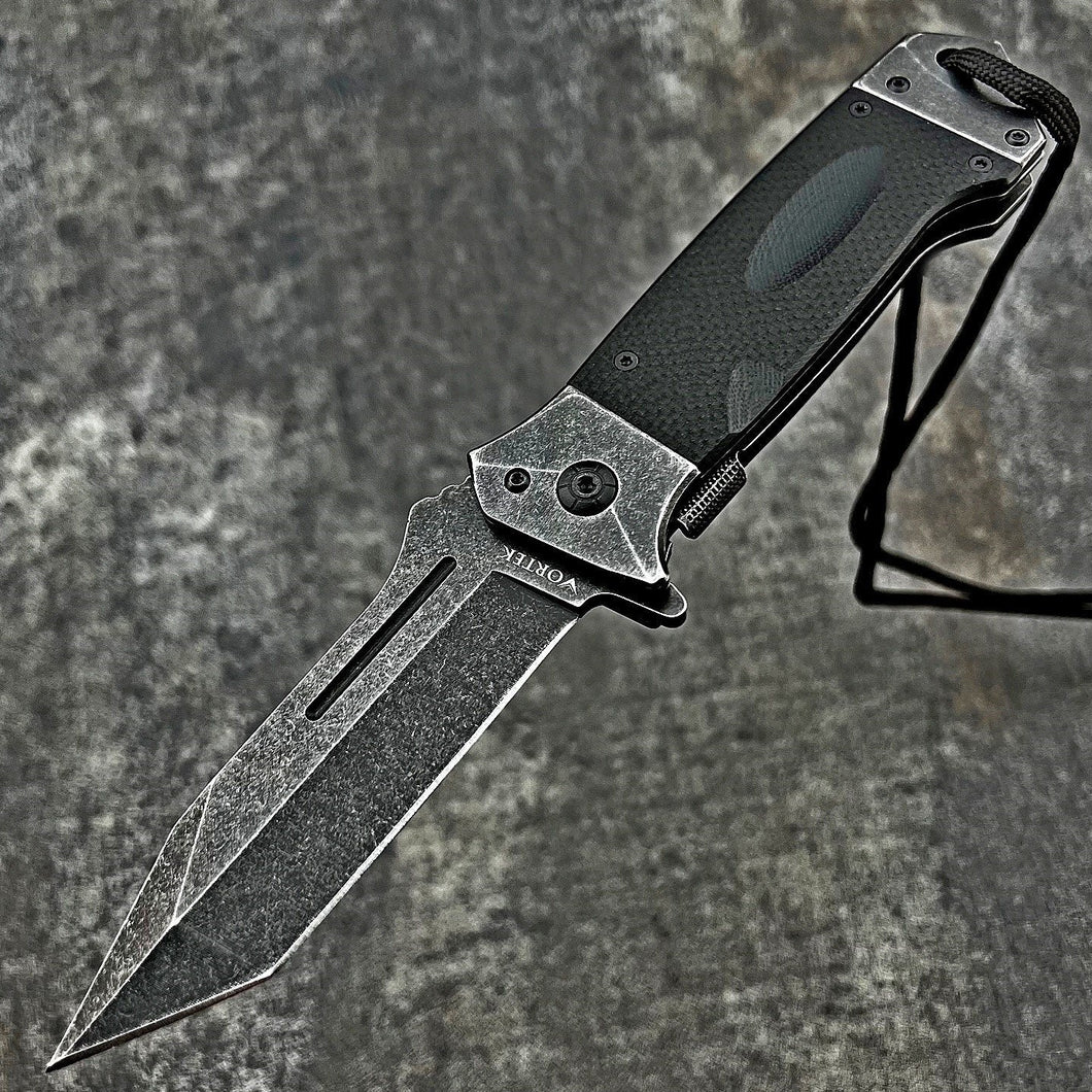 WARTHOG: Heavy Duty Knife, 8Cr13MoV Blade, Black G10 Handles