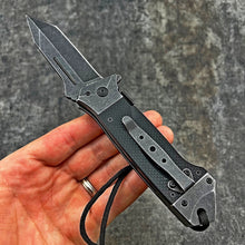 Load image into Gallery viewer, WARTHOG: Heavy Duty Knife, 8Cr13MoV Blade, Black G10 Handles