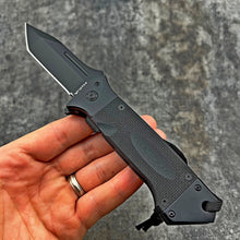 Load image into Gallery viewer, WARTHOG: Heavy Duty Knife, 8Cr13MoV Blade, Black G10 Handles