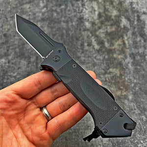 WARTHOG: Heavy Duty Knife, 8Cr13MoV Blade, Black G10 Handles