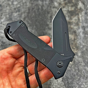 WARTHOG: Heavy Duty Knife, 8Cr13MoV Blade, Black G10 Handles