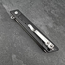 Load image into Gallery viewer, TANGO: 8Cr13MoV Tanto Blade, Black G10 Handles, Ball Bearing Flipper System, EDC Folding Pocket Knife