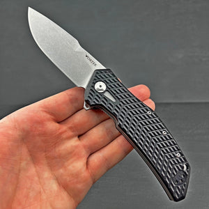 GATOR - D2 Blade, Black G10 Handles