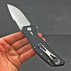 GATOR - D2 Blade, Black G10 Handles