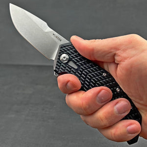 GATOR - D2 Blade, Black G10 Handles