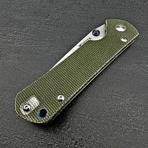 OTIS - D2 Blade, Green Micarta Handles