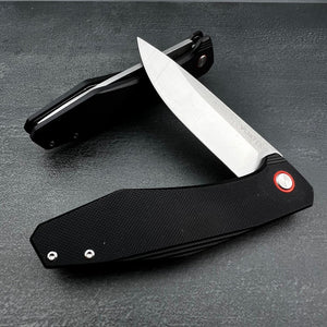 HOLGER - D2 Blade, Black G10 Handles