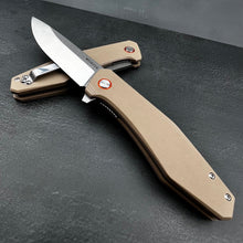 Load image into Gallery viewer, HOLGER - D2 Blade, Desert Tan G10 Handles