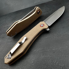 Load image into Gallery viewer, HOLGER - D2 Blade, Desert Tan G10 Handles