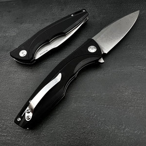 PALADIN - D2 Blade, Black G10 Handles