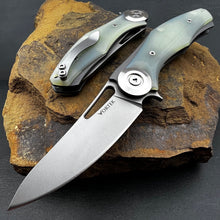 Load image into Gallery viewer, MONDO - D2 Blade, Jade G10 Handles