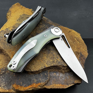 MONDO - D2 Blade, Jade G10 Handles